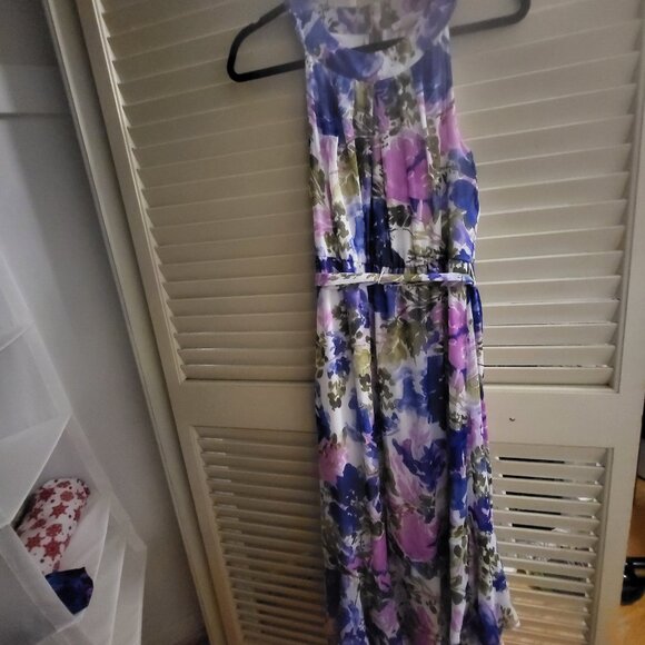 Calvin Klein Floral Maxi Summer Dress Size 8 - Picture 5 of 7